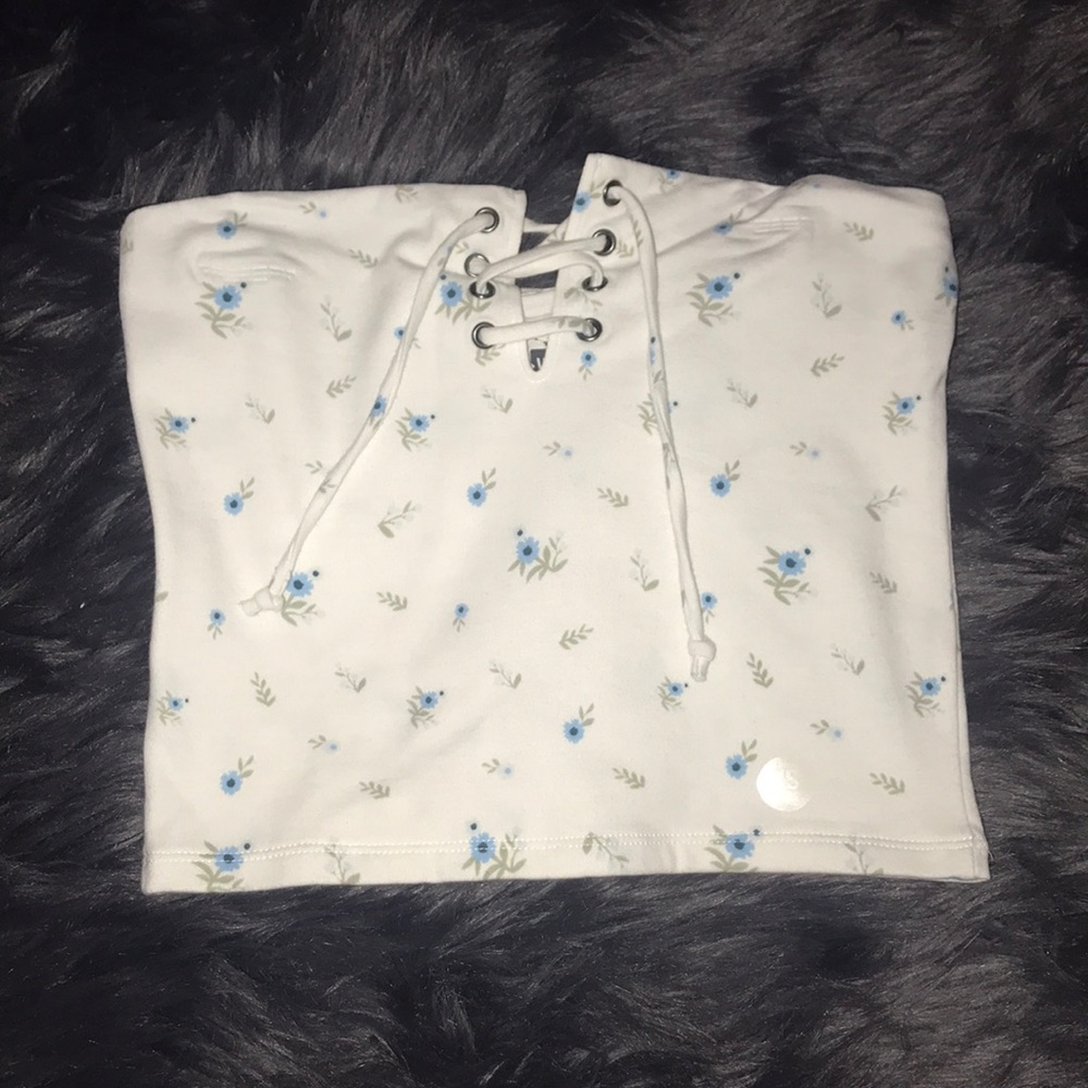 Flowered tube top
